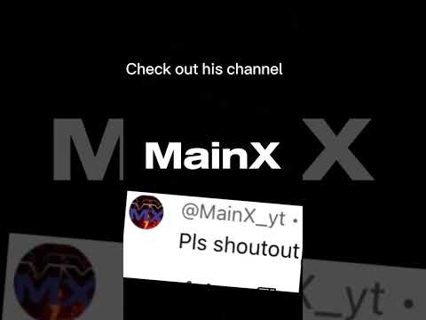 Shoutout out MainX #MainX