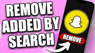 How to Add Someone on Snapchat Without it Saying Added by Search (2024)