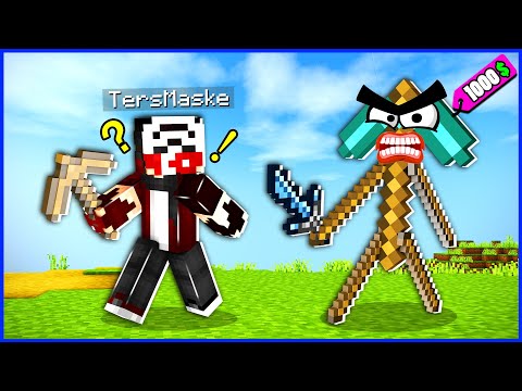 REVERSE MASK VS 1000 $ SUPER PICKUP !! - Minecraft