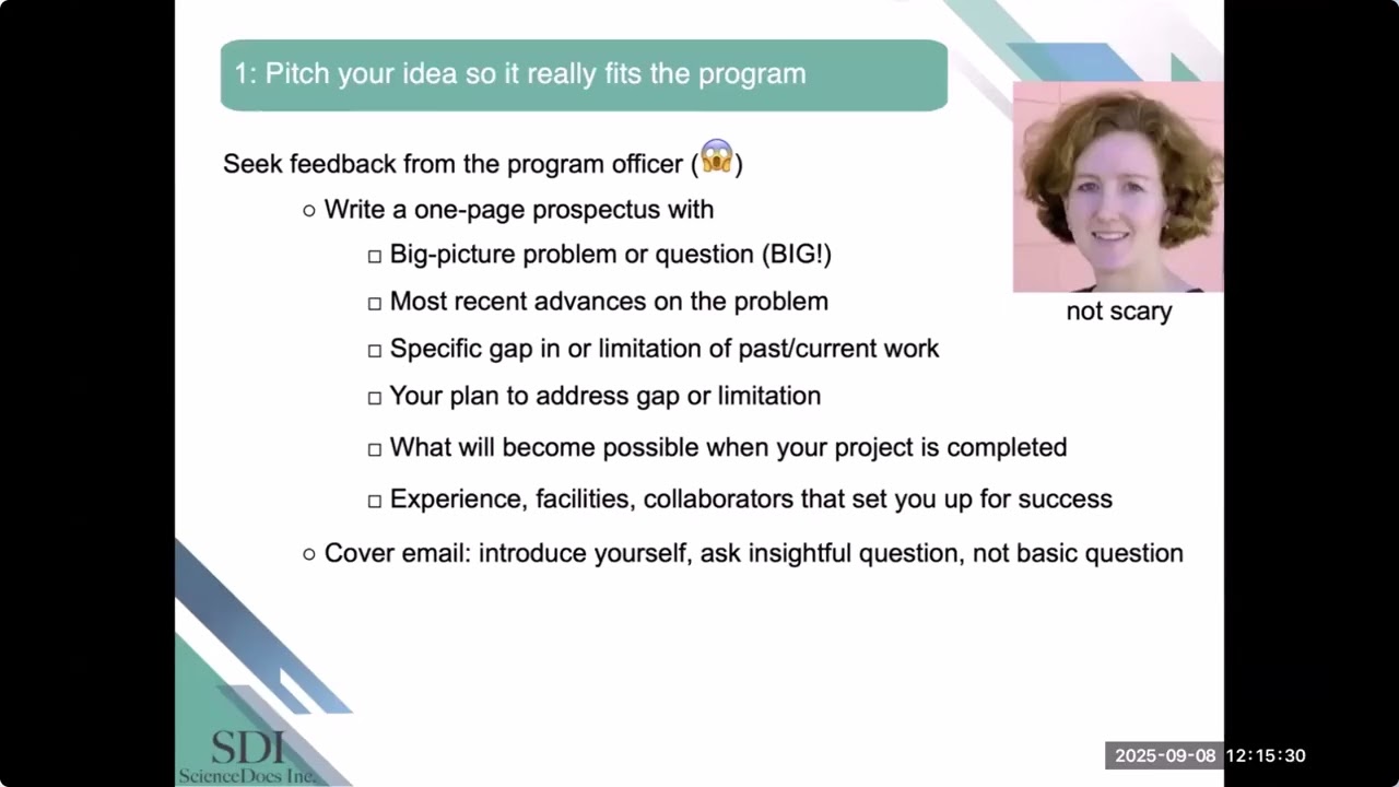 ScienceDocs NSF Grant Writing Webinar