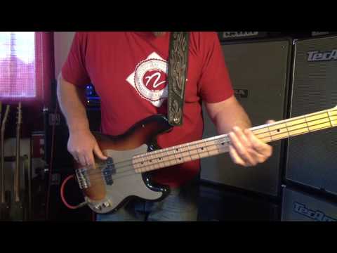Baer Bass Cabs - Nordstrand pickups - flat wound strings - Andy Irvine