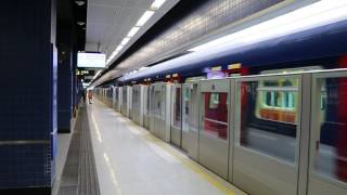 港鐵馬鞍山綫8卡列車首日啟用駛離大圍站3號月台