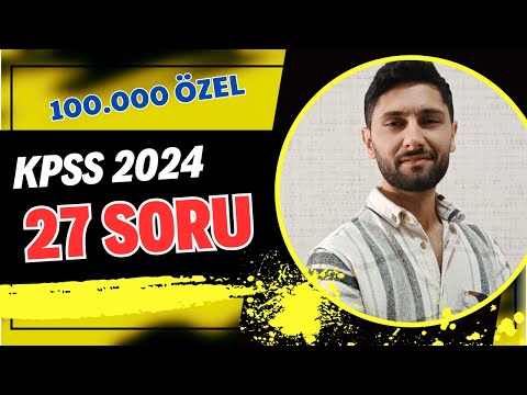 60) KPSS 27-Question History Trial for 100,000 Subscribers - KPSS 2024 | Ali Gürbüz