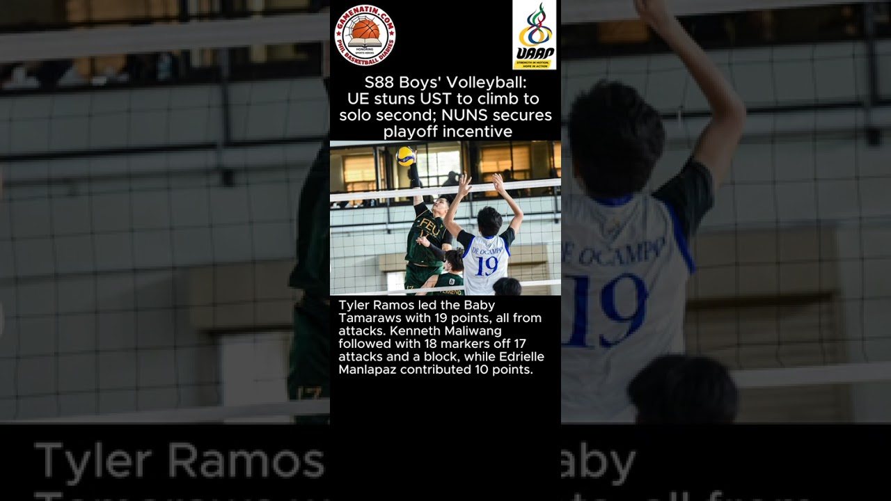 UAAP Boys' Volleyball: NU gets twice to beat; UE climbs up to second