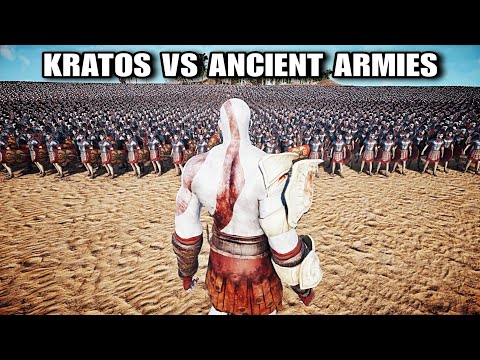 MASSIVE ANCIENT ARMY VS KRATOS | Ultimate Epic Battle Simulator 2 | UEBS 2