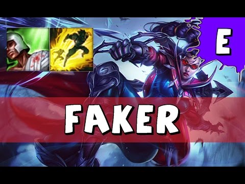SKT T1 Faker as Vayne vs Lucian ADC - S6 KR Preseason Diamond SoloQ - League of Legends