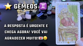 ⭐️GÊMEOS♊️ VEM PARA VOCÊ RÁPIDO !! UMA LIGAÇÃO VAI MUDAR TUDO!!🏡🚘👩🏻‍❤️‍💋‍👨🏼💍🍀💰🔮✨
