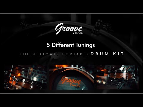 The Ultimate Portable Drum Kit - 5 Tunings - Groove Drum Co. Pancake
