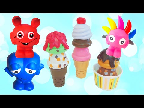 Babblarna leker i glassaffären - Lek med Babblarna - Lek med oss roligt barnprogram