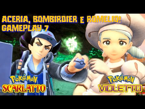 Pokemon Scarlatto e Violetto - Sfidiamo ACERIA, BOMBIRDIER e ROMELIO! Gameplay 7