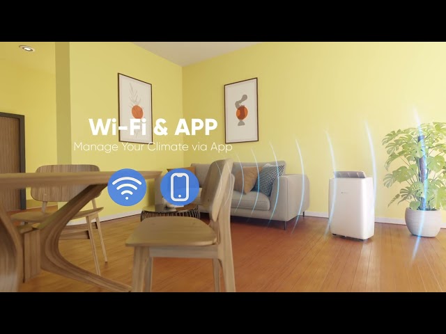 Aire Acondicionado Portátil con bomba de calor 3500 frigorias con WIFI video