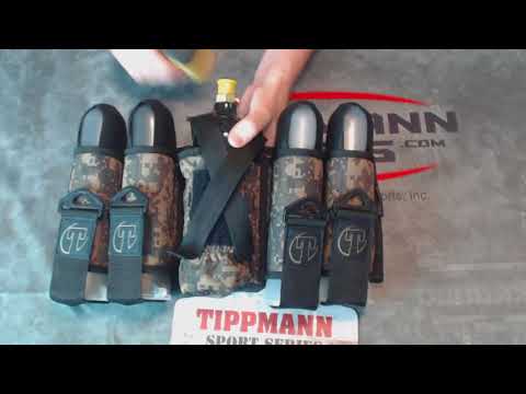 Tippmann 4 + 1 Sport Series paintball harness overview