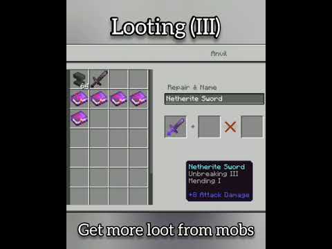 Best enchantment of sword  in minecraft (God weapon)