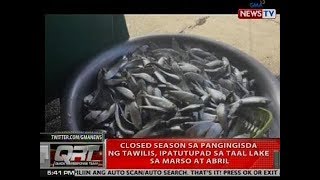 QRT: Closed season sa pangingisda ng Tawilis, ipatutupad sa Taal Lake sa Marso at Abril
