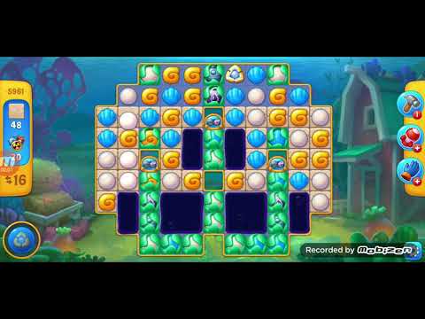 fishdom gameplay / level 5961 / It is like the ads? / thank you