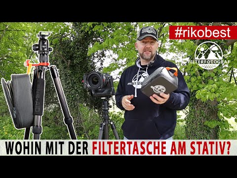Fotografieren mit Filter - sicherer Halt - Filtertasche richtig am Stativ befestigen Filterfotograf