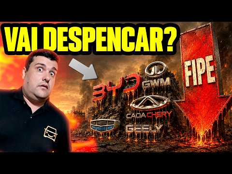 A BOLHA dos CHINESES VAI ESTOURAR? FIPE DE BYD, GWM E CHERY AMEAÇADAS de DERRETER!