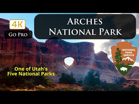 4K Ultra HD Amazing Arches National Park: 1 of Utah's 5 National Parks