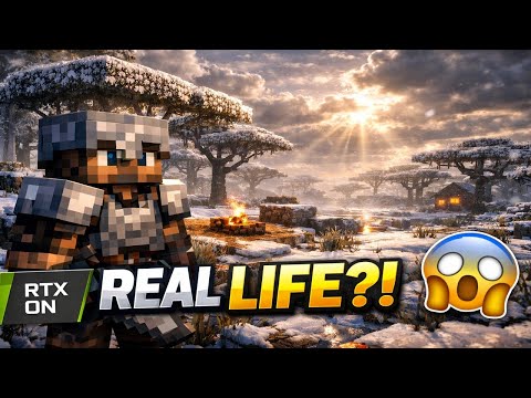 Minecraft RTX Survival Looks Unreal 😱 | Snowy Savanna RTX | Part 14