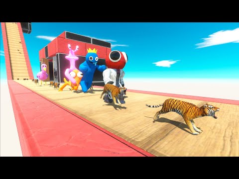 Animals running away from Creepy Monsters! Will the Animals escape to the finish line? - ARBS