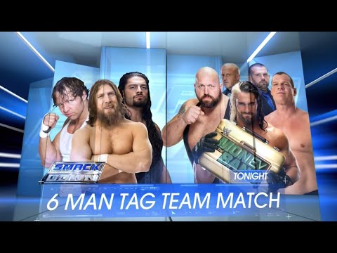 Roman Reigns, Daniel Bryan & Ambrose Vs Seth Rollins, Big Show & Kane - Smackdown 15/01/2015 Español