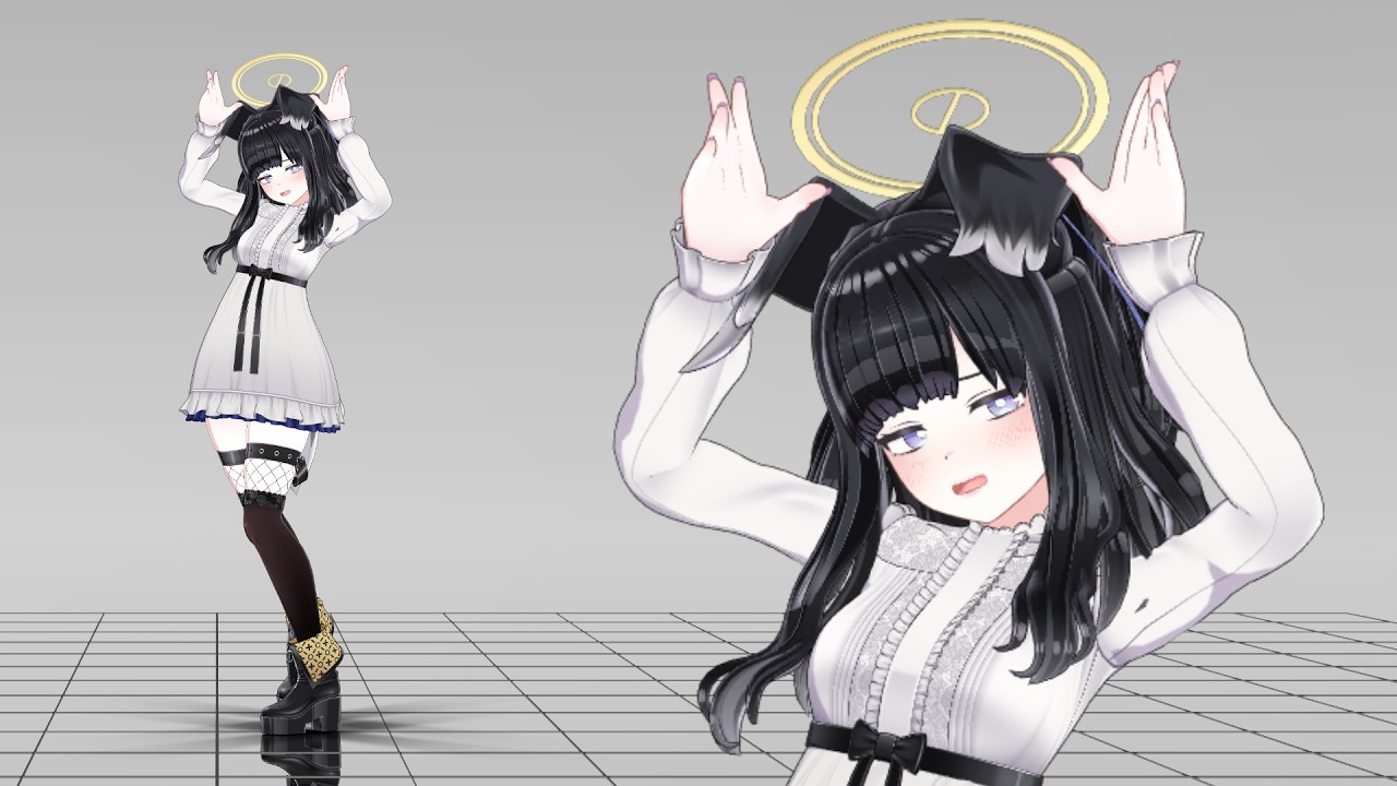 【ブルアカ】私服ヒビキ/ラビットホール