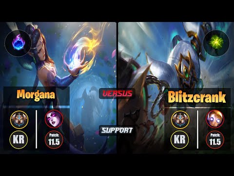 Challenger MORGANA [Arcane Comet] (Support) VS  BLITZCRANK - Challenger KR Patch 11.5