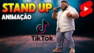 😁 Como fazer Stand UP com ANIMAÇÃO usando personagens animados no CapCut #comedy