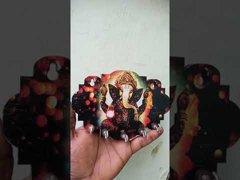 Ganesha Wooden Key Holder