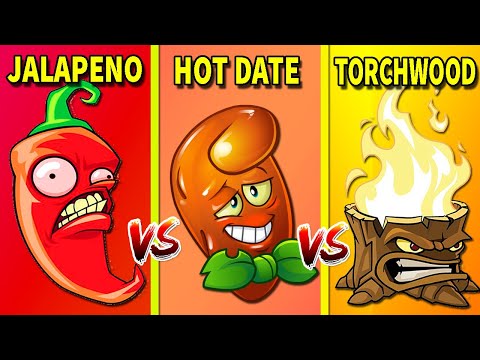 JALAPENO vs TORCHWOOD vs HOT DATE - PvZ 2 Fire Plant Battlez