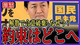 【激怒】自民党が年末合意を破棄！玉木代表「178万円の約束はどこへ」冒頭解散で経済後回しの衝撃