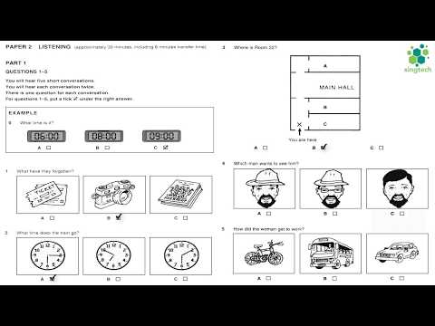 KET 1 - TEST 1 - LISTENING
