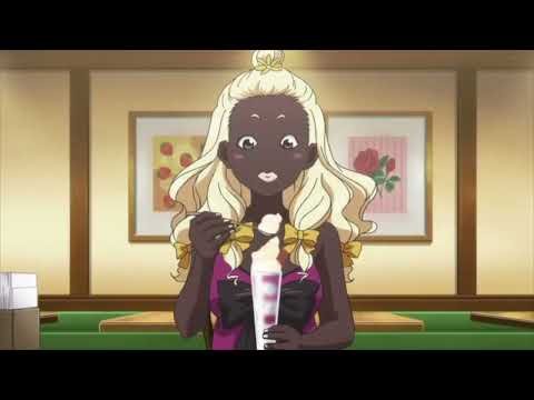 Dark Skin Anime Girl Haguro Kuroke - Majikoi Oh! Samurai Girls