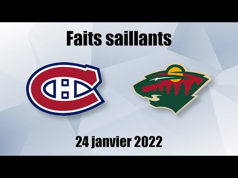 Canadiens vs Wild - Faits saillants - 24 jan. 2022