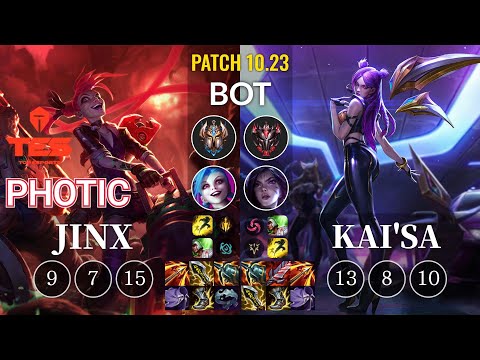 TES Photic Jinx vs Kai'Sa Bot - KR Patch 10.23
