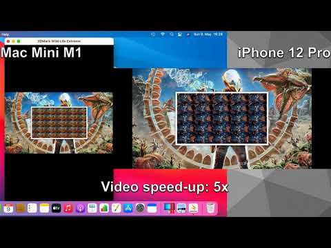 Mac mini M1 vs. iPhone 12 Pro A14 - Twice the GPU performance in 3D Mark Wild Life Extreme iOS?