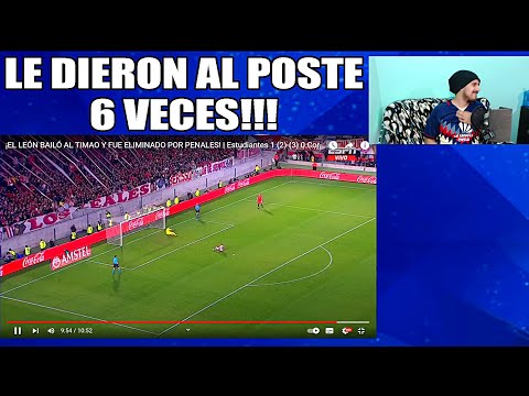 Mexicano reacciona a Estudiantes 1 (2)-(3) 0 Corinthians en Copa Sudamericana.