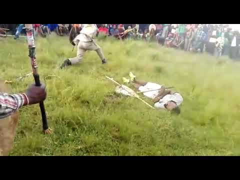 Zulu stick fighting