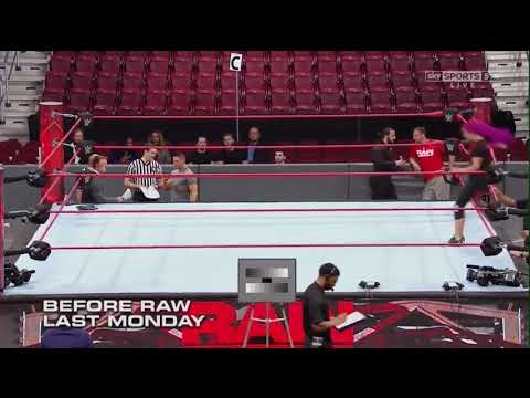 Nia Jax vs local competitive Sasha banks attacks