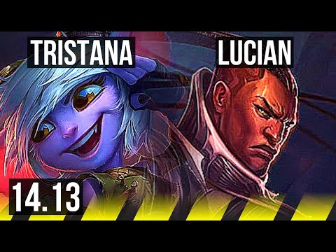 TRISTANA & Lulu vs LUCIAN & Nami (ADC) | 8/1/2, 1000+ games, Legendary | EUW Master | 14.13