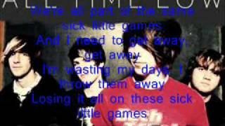 All time low- Sick little games Lyrics
