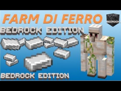 [BEDROCK] IRON FARM AFK - AUTOMATIC -NEW DESIGN!