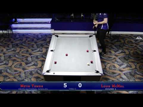 2024 Men's National Singles - Round 1 - Metin Tomris v Louis McNeil