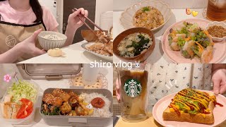 【食費月一万円】一人暮らし社会人の節約を楽しむお弁当とおうちごはん😋🍳  / 豚肉の生姜焼き🥩