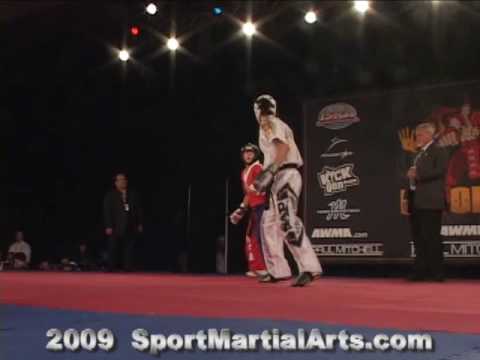 USA vs. Europe Round 4 Team Sparring On Stage At US Open 2009