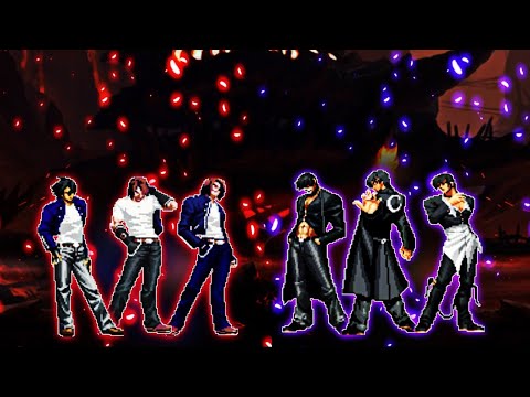 Wicked Kyo Team VS Hyper Iori Team [KOF MUGEN]