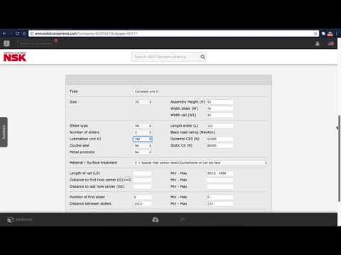 NSK Solid Components Tutorial
