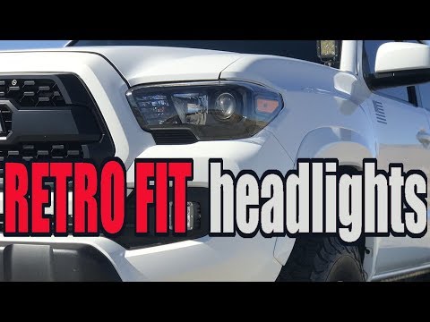 How to retro fit black out headlights on a 2016+ Tacoma