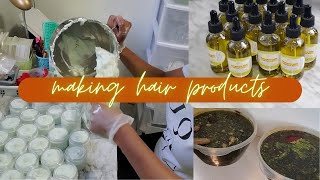 Small haircare business| making hair growth products