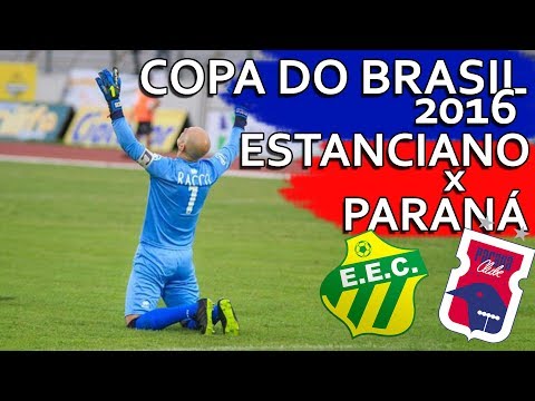 Gols Estanciano 1 x 1 Paraná Clube - Copa do Brasil 2016 (06/04/2016)